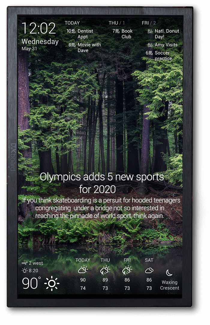 Dakboard With Rss - Photograph (700x1084), Png Download