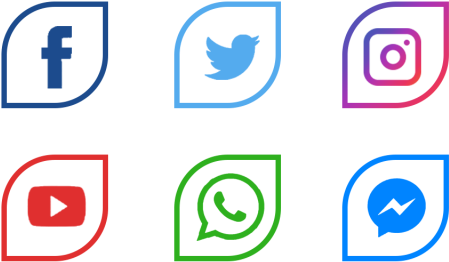 Icons, Facebook, Facebook Icon, Twitter Png And Psd - Meios De Comunicação Modernos (640x640), Png Download