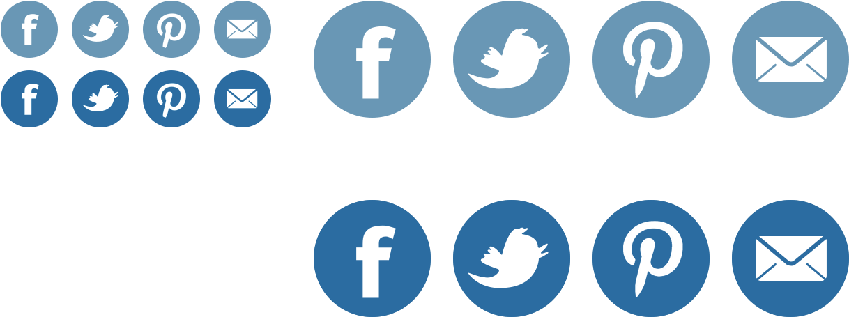 Email Icons Facebook - Email And Facebook Icons (1250x500), Png Download