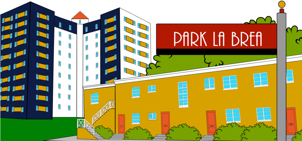 Park La Brea Geofilter - Park La Brea (1000x1778), Png Download