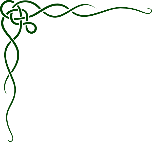 How To Set Use Green Celtic Scroll Icon Png - Border Of A Page (600x562), Png Download