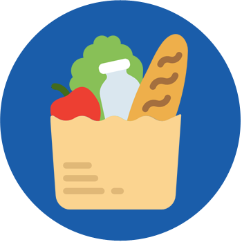Grocery Shopping And Errands - Desnutricion Png (350x350), Png Download