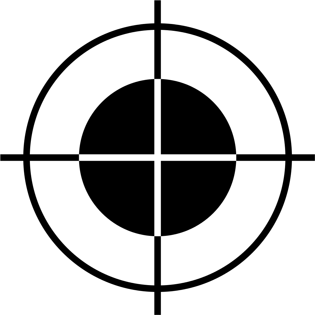 Common Registration Mark - Print Registration Mark Png (768x768), Png Download