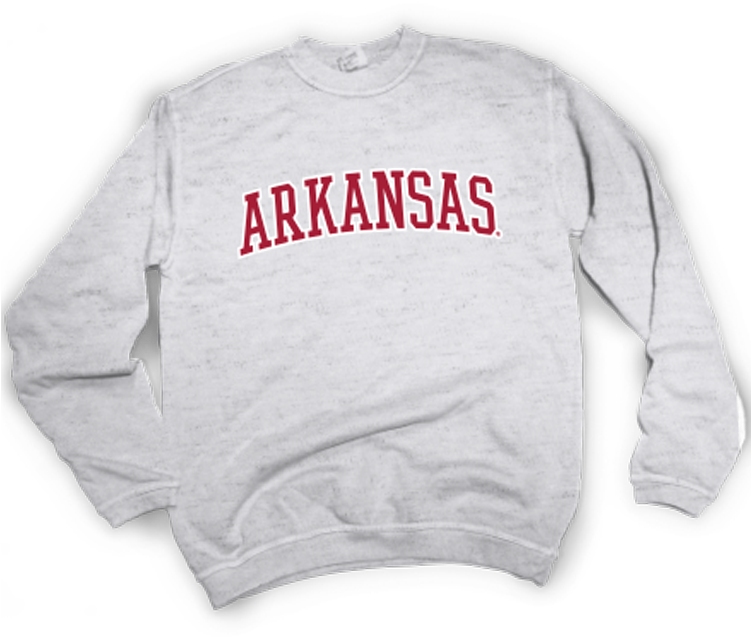 Arkansas Outline Sweatshirt - Fayetteville (750x674), Png Download