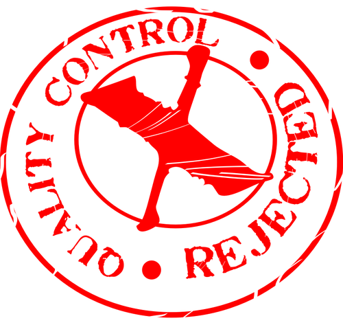 Rejected Stamp Clipart Outline - Quality Control Rejected Stamp (500x473), Png Download