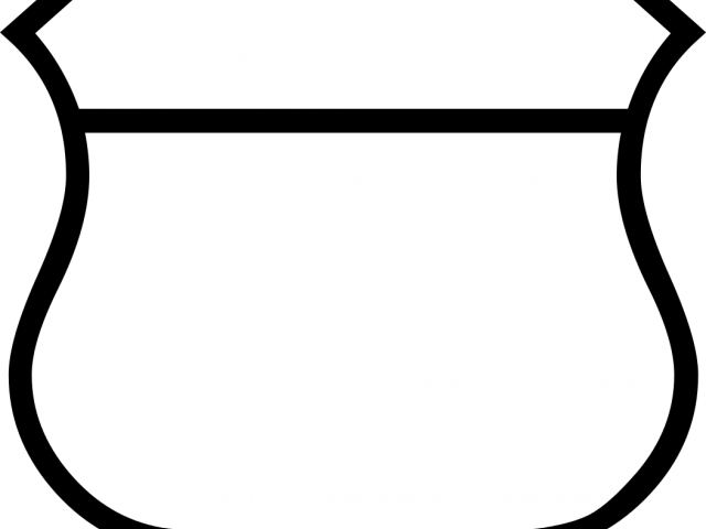 Police Badge Outline - Clip Art (640x480), Png Download