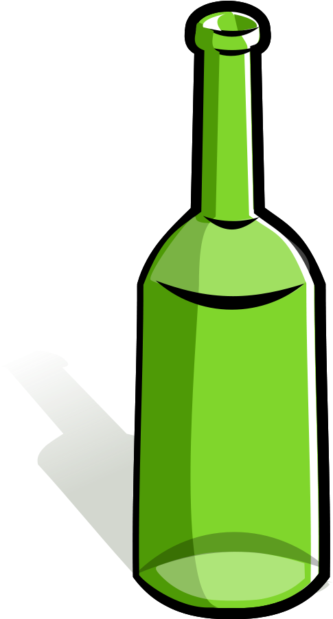Bottle Clipart - Bottle (503x900), Png Download