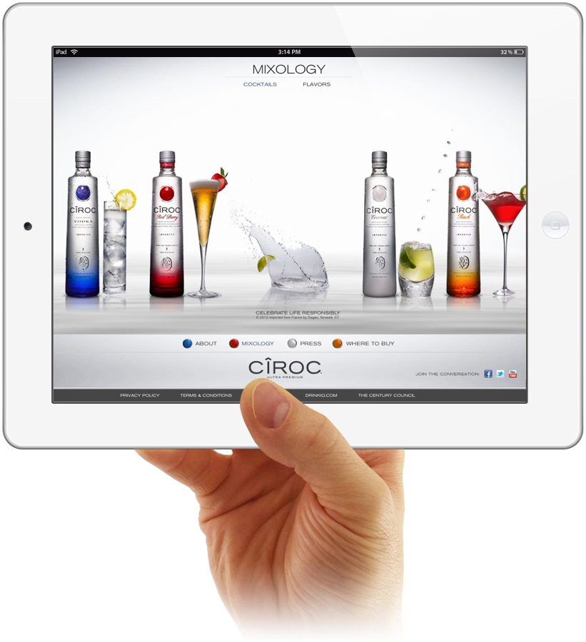 Front-end Developmentproject Managementtouch Sensitive - Ciroc Peach Flavoured Vodka (821x900), Png Download