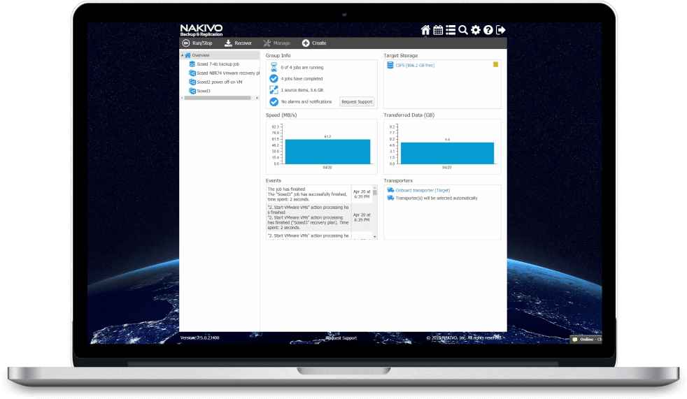 Nakivo On Netgear Readynas - Led-backlit Lcd Display (989x571), Png Download