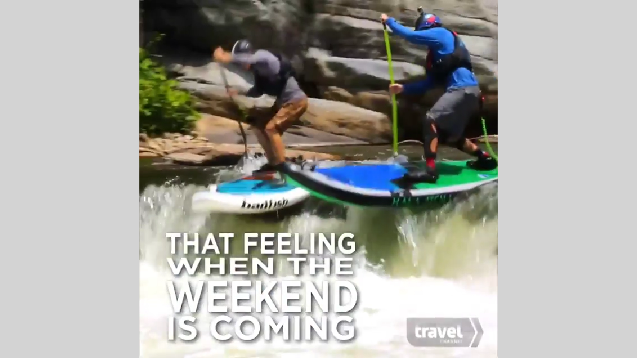 Whitewater Paddleboarding On The Travel Channel - Stand Up Paddle Surfing (1280x720), Png Download