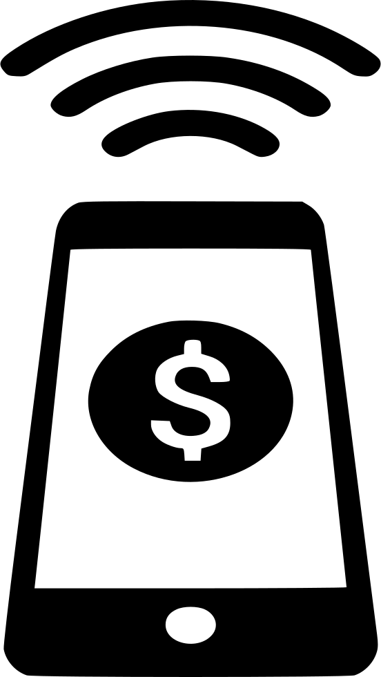 Nfc Mobile Payment Dollar Comments - Phone Nfc Icon (552x980), Png Download