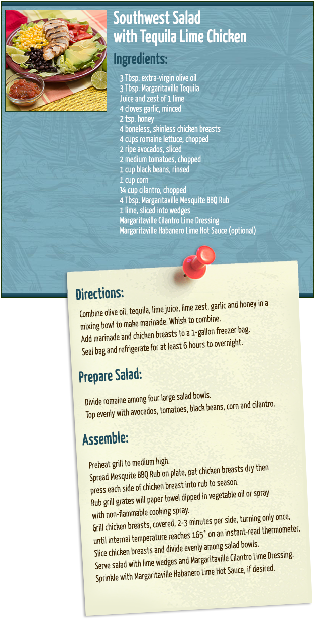 Southwest Chicken Salad - Brochure (630x1300), Png Download