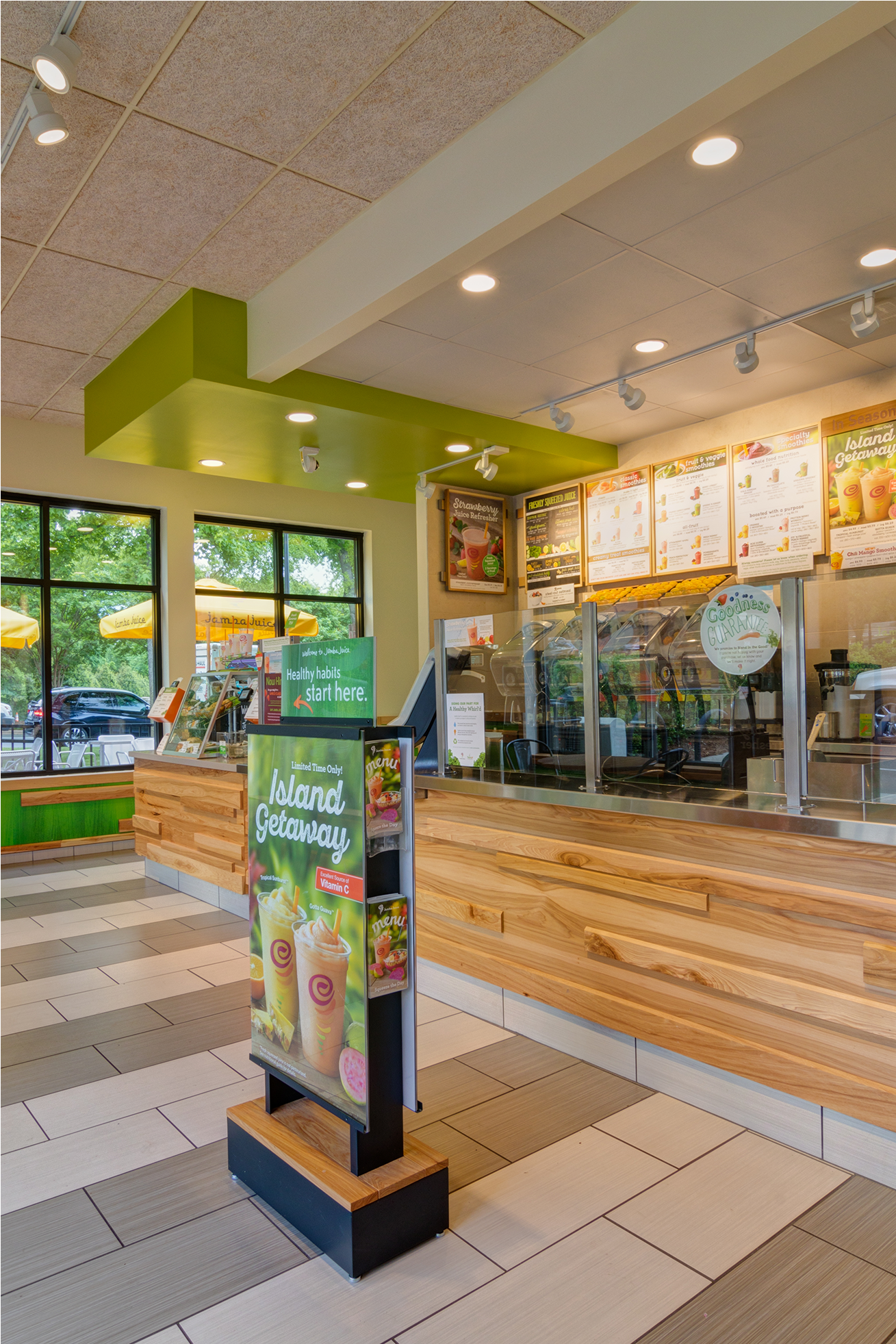 Jamba Juice - Interior Design (2600x1962), Png Download