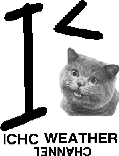 Ichc Weather Channel Logo Old - Happy Cat Plain Meme (414x540), Png Download
