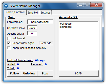 Reverbnation Manager Follow - Formatfactory (441x353), Png Download