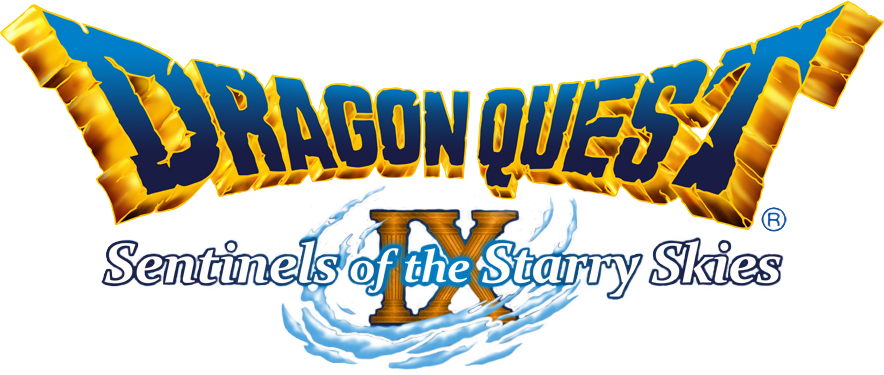 Dragon Quest Ix Logos - Dragon Quest Ix Sentinels (884x375), Png Download