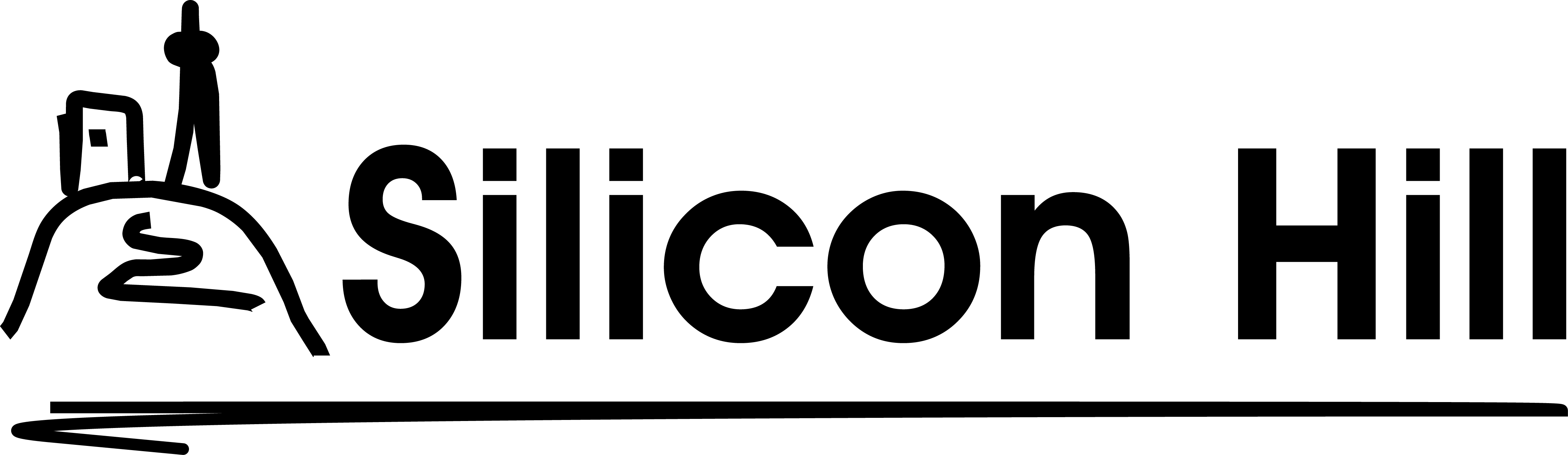 Logo Sh - Silicon Hill (4472x1298), Png Download
