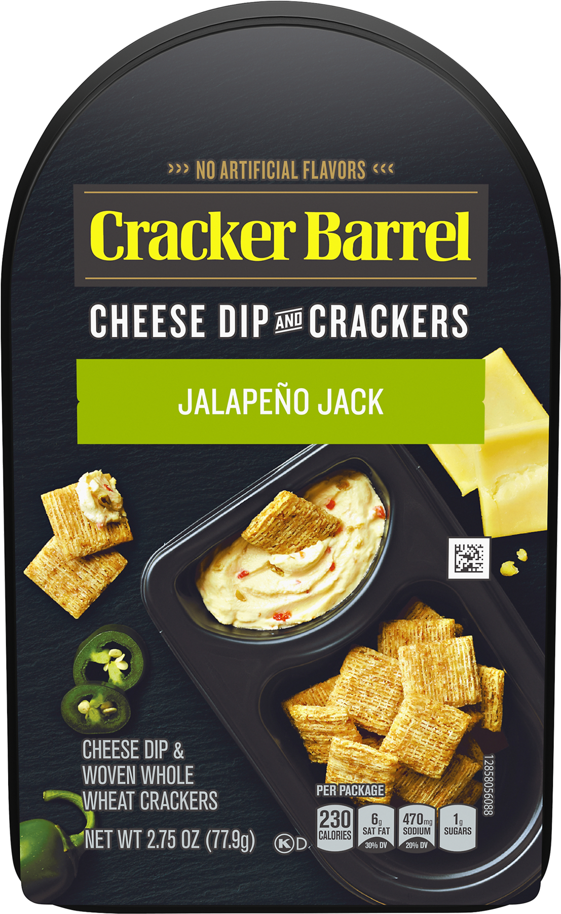 Cracker Barrel Cheese Dip & Crackers Jalapeno Jack, - Cracker Barrel Cheese Dip And Crackers (1800x1800), Png Download