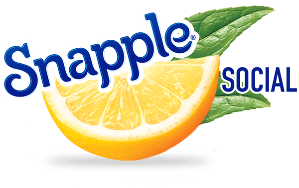 Snapple Social Logo - Snapple Diet Peach Tea (600x378), Png Download
