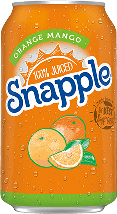 Snapple 100% Juiced Orange Mango - Snapple Kiwi Strawberry 6 Pack (250x500), Png Download