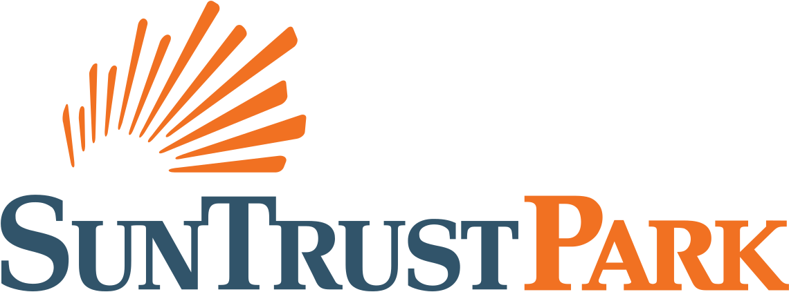 Suntrust Park, Wikipedia - Suntrust Park Logo (1200x484), Png Download