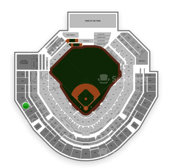 Mlb At Petco Park Section 320 View - Soccer-specific Stadium (350x350), Png Download