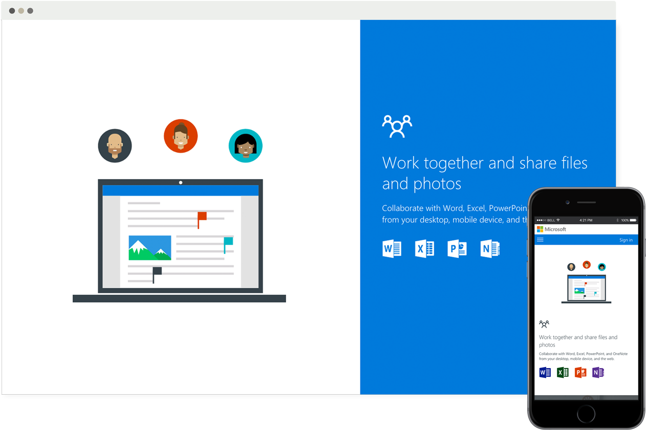 Onedriveshowcase2 Onedriveshowcase3 - Wi-fi Protected Access 2 (1500x1028), Png Download
