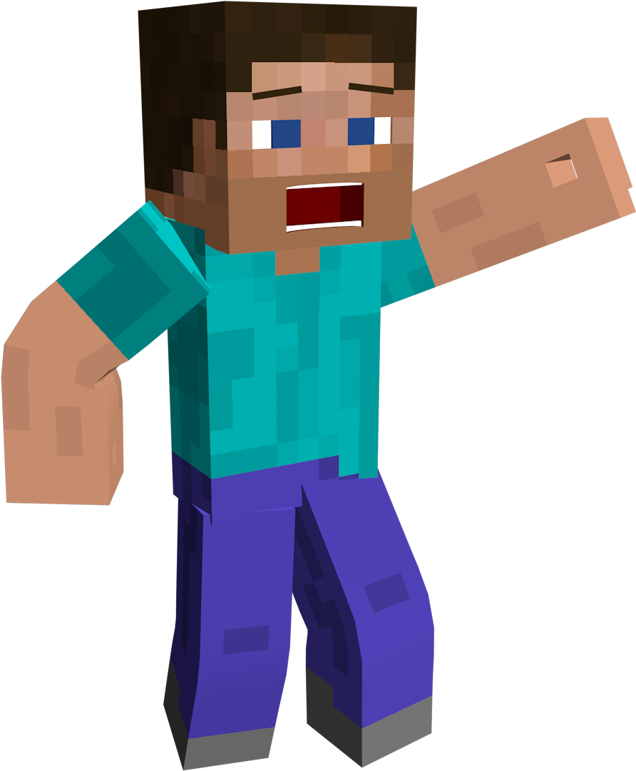 Minecraft Png Image With Transparent Background - Steve Minecraft Render (1600x1200), Png Download