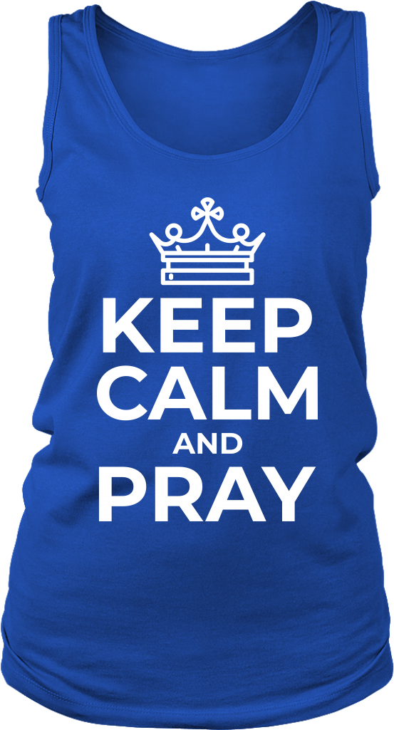 Keep Calm And Pray Tank Top - Granddaughter Of Vietnam Veteran (1024x1024), Png Download