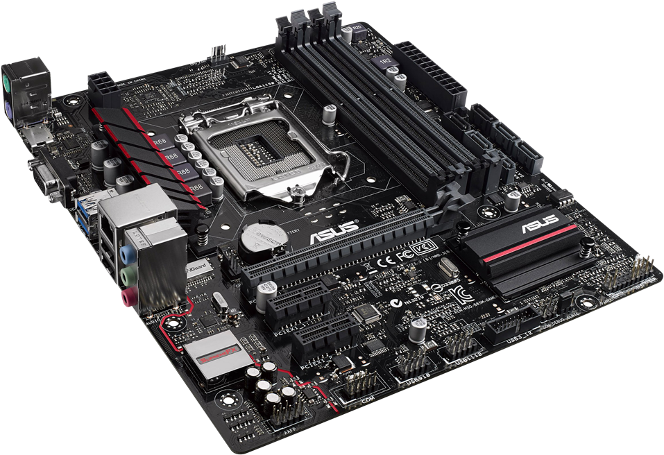 Motherboard Asus Png File - Motherboard Asus B85 Pro Gamer (1000x728), Png Download