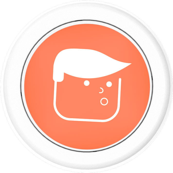 The Donald Trump Orange Button - Gebotsschild Rauchen Gestattet (920x920), Png Download