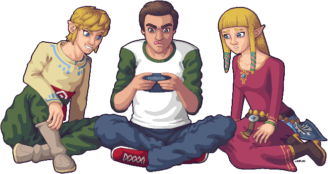 Zack Link And Zelda - Link Icons Zelda (661x350), Png Download