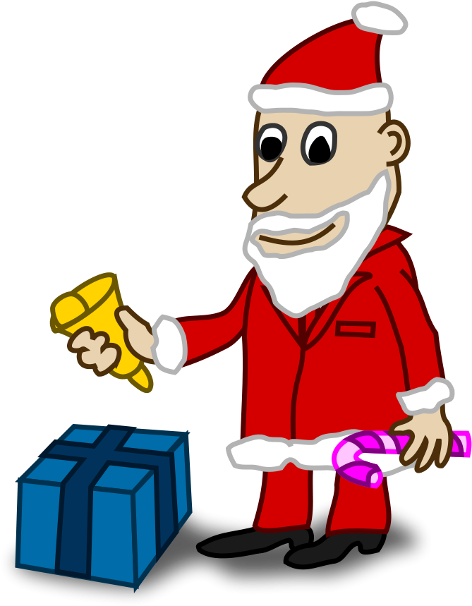 Comic Santa Svg Clip Arts 468 X 599 Px (468x599), Png Download
