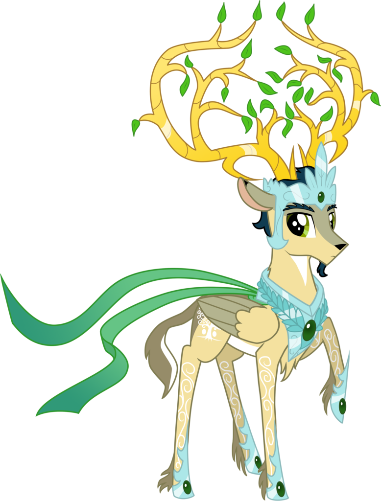 Sirzi, Cervine, Clothes, Crown, Deer, Eikerren, Emerald, - Mlp Deer Ocs (778x1024), Png Download