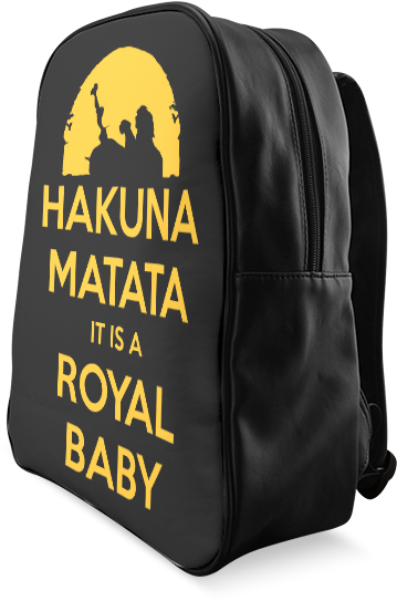 The Lion King Print Leather School Bag Unisex Travel - Backpack (800x800), Png Download