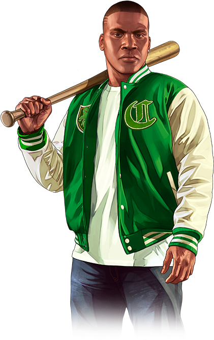 Game Characters - Franklin Gta 5 Png (440x700), Png Download
