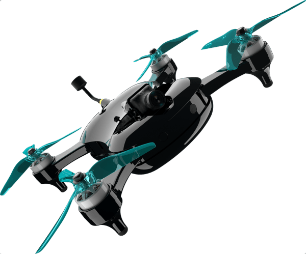 Teal Sport Quadcopter Drone - Sport Drones (600x499), Png Download