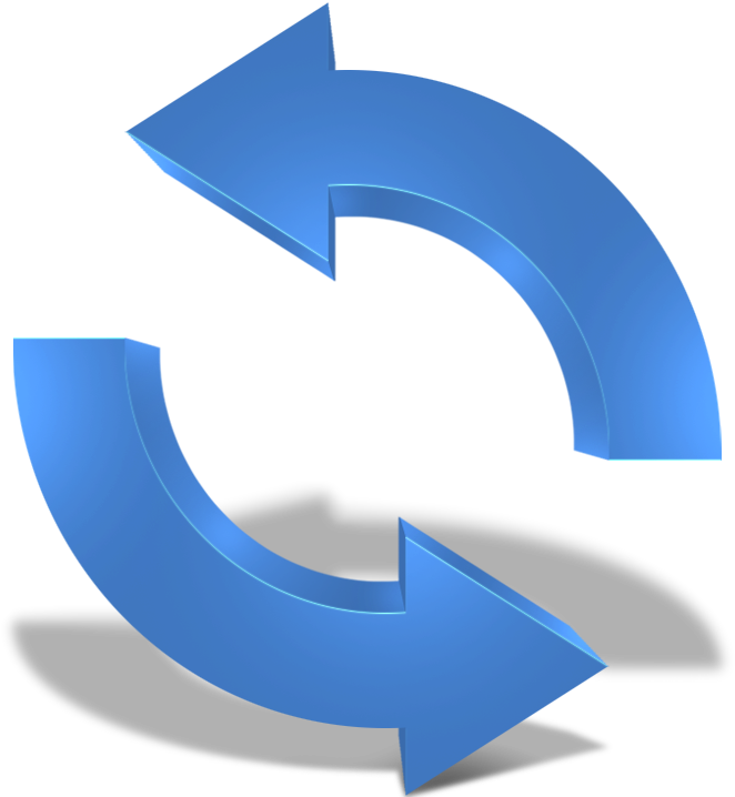 Reset Icon - Transparent Refresh Icon Blue (718x718), Png Download