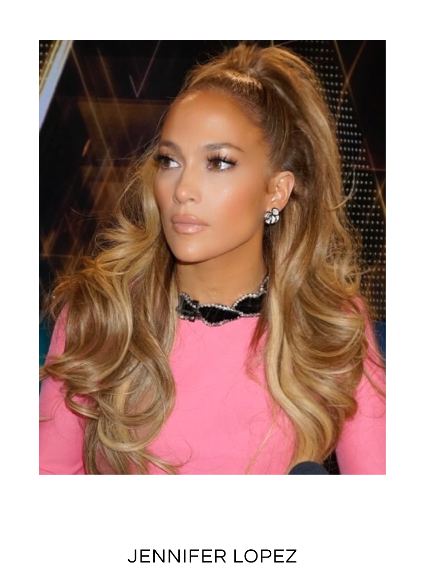 Creating Glamorous Looks Should Be Perfectly Fitted - Jlo Hair Half Up Half Down (1000x1250), Png Download
