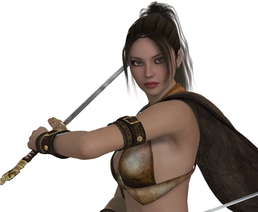 Woman, Warrior, Elegant, Beauty, Determined, Heroine - ワンダー ウーマン アマゾン 族 (864x720), Png Download