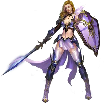 Female Knight - Wartune Knight (423x485), Png Download