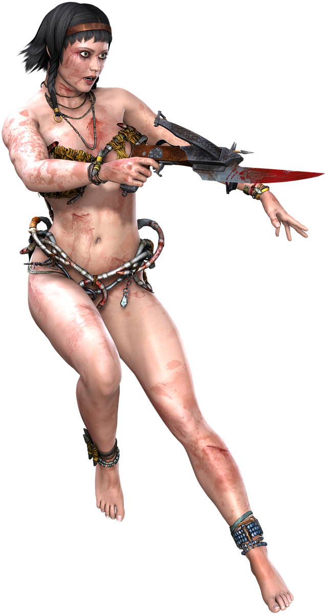 Pictures - Female Fighter Png (968x1280), Png Download