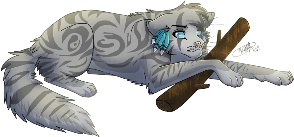 Jayfeather By Warrior Junkie-d7910p2 - Jayfeather Warrior Cat Drawings (1024x475), Png Download