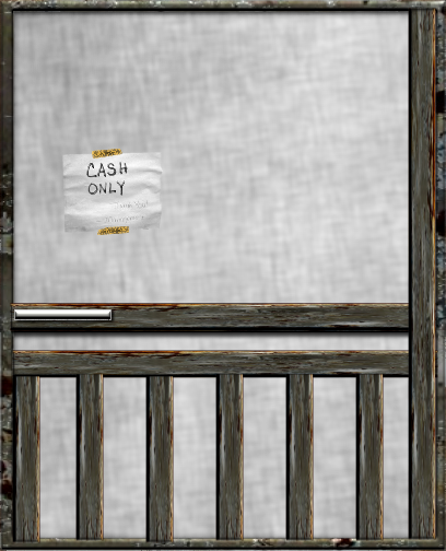 Tattoo Parlor Door -outside - Window (408x504), Png Download