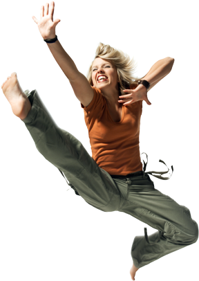 Summer Camp Girl Kicking It In - Jumpstart Your Future: A Guide For The College-bound (383x405), Png Download