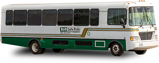 Charter Buses - Slo Safe Ride (541x357), Png Download