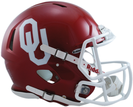 Oklahoma Sooners Riddell Speed Football Helmet - Ou Football Helmet (475x429), Png Download