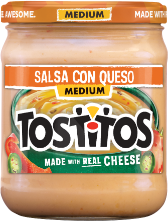 Tostitos Salsa Con Queso (334x483), Png Download