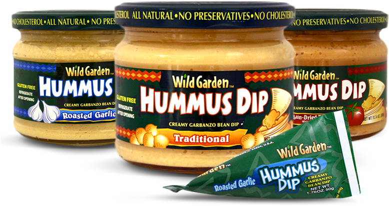 Wild Garden Hummus, Traditional, 10.74 Oz (pack (800x446), Png Download
