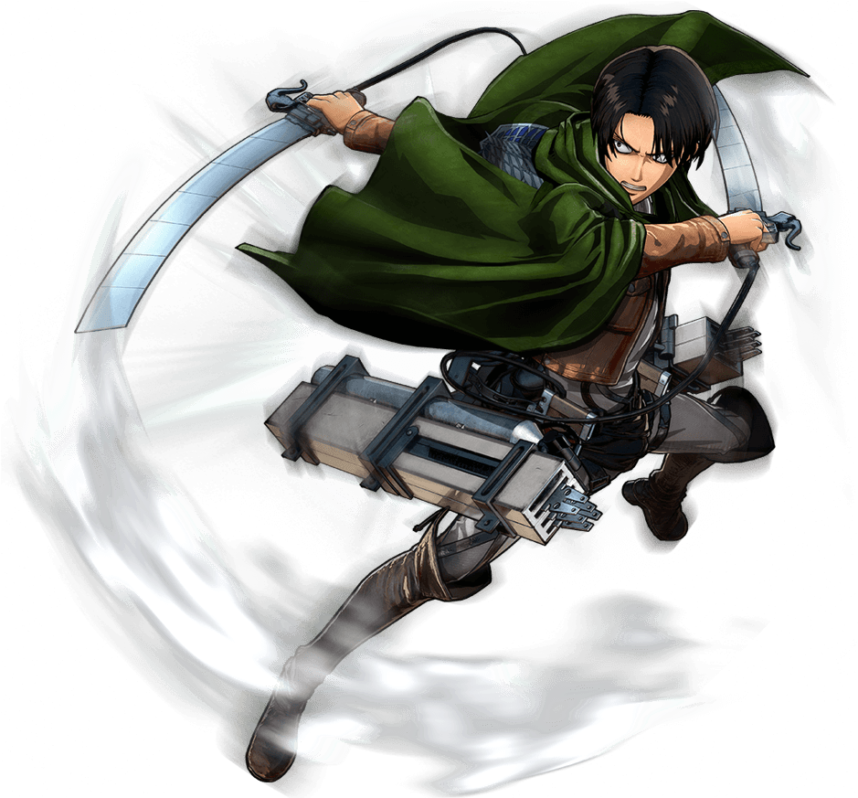 Attaque Des Titans Png - Attack On Titan Kapten Levy (1000x1000), Png Download